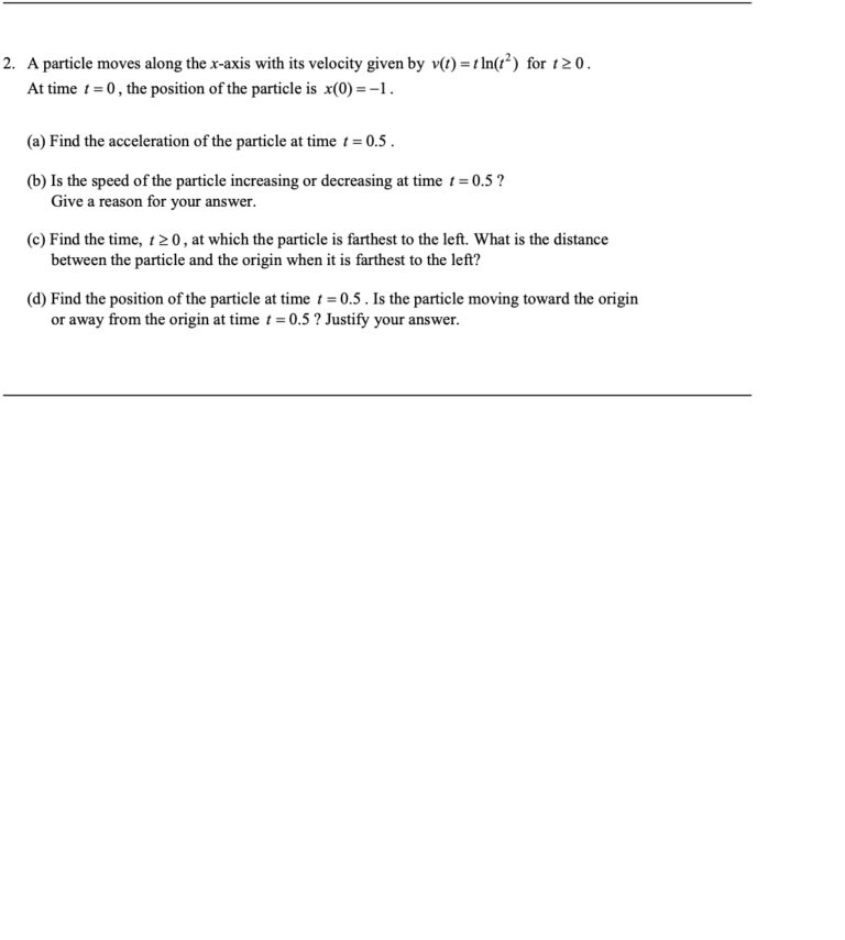 AP Calculus BC Practice Test 1